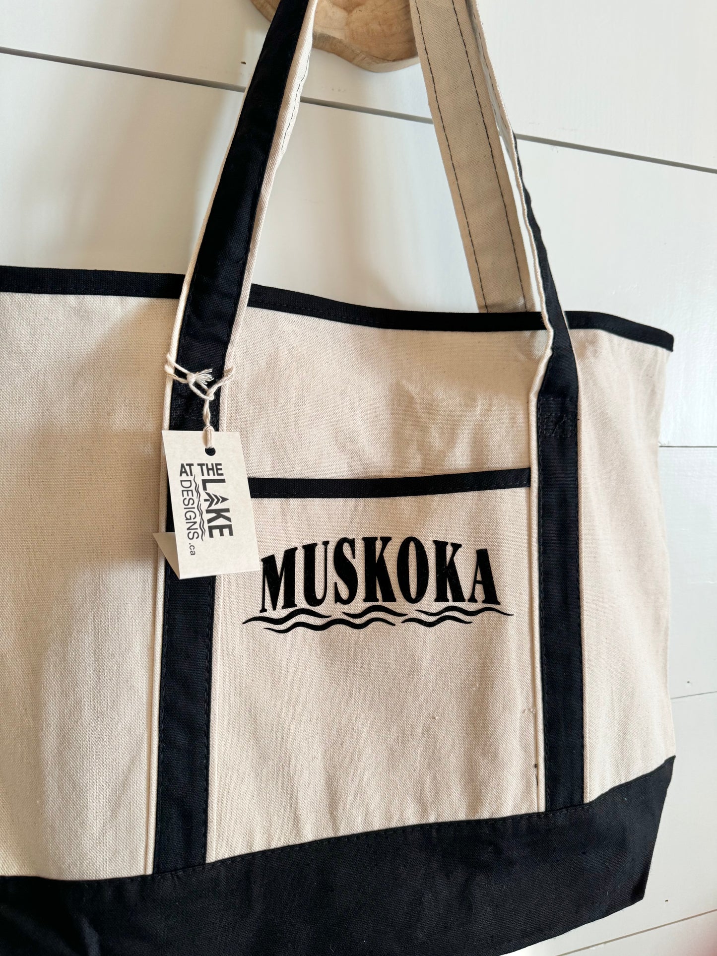 Deluxe Canvas Tote - Custom LAKE Logo