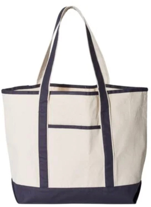 Deluxe Canvas Tote - Custom LAKE Logo
