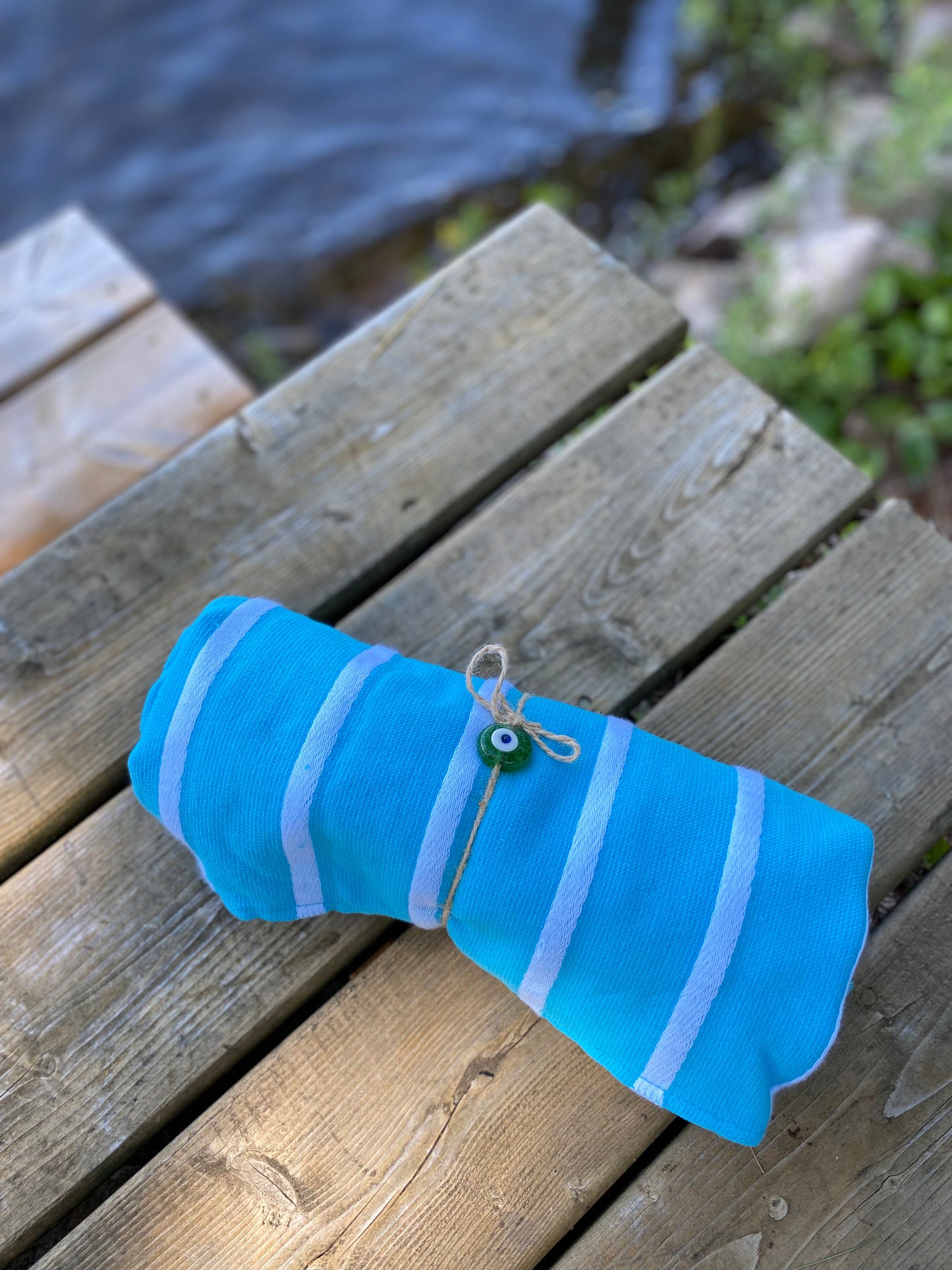Beach Towel with Logo 'At The LAKE'