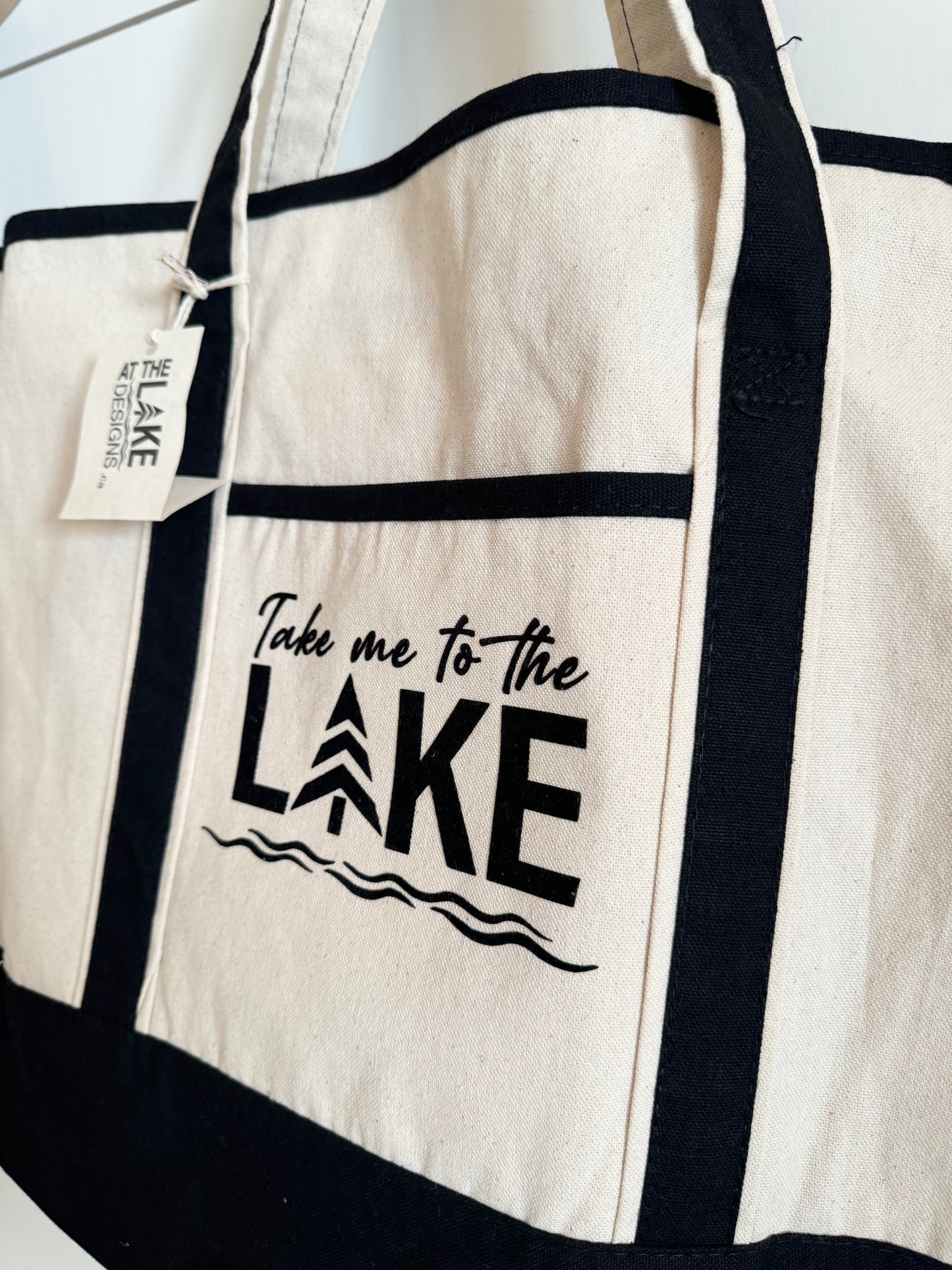 Deluxe Canvas Tote - Custom LAKE Logo