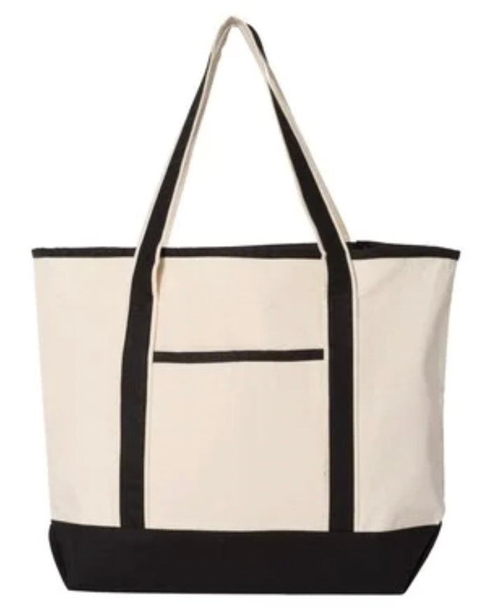 Deluxe Canvas Tote - Custom LAKE Logo