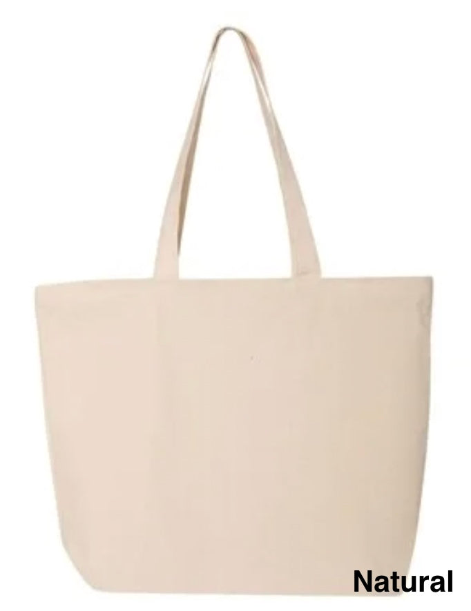 Large Zippered Tote - Custom LAKE Logo