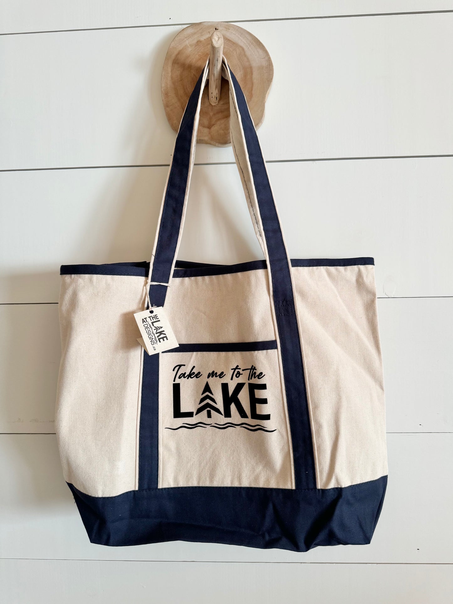 Deluxe Canvas Tote - Custom LAKE Logo