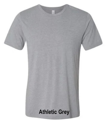Cotton t-shirt shown in athletic grey.
