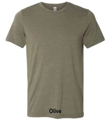 Cotton t-shirt shown in the colour olive.